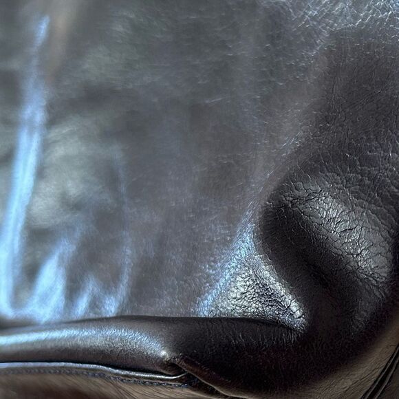 Cole Haan crackled leather navy tote bag - Picture 13 of 13